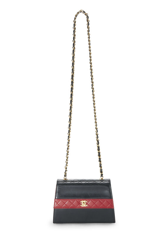 Chanel CHANEL Chocolate Bar Turn Lock Chain Shoulder Bag Velor