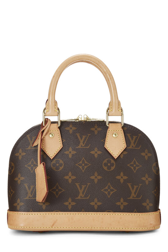 Louis Vuitton Monogram Small Alma Messenger Bag BB Brown