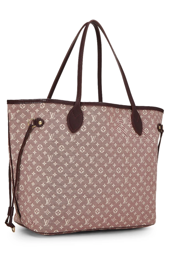 Burgundy Monogram Idylle Neverfull MM, , large image number 1