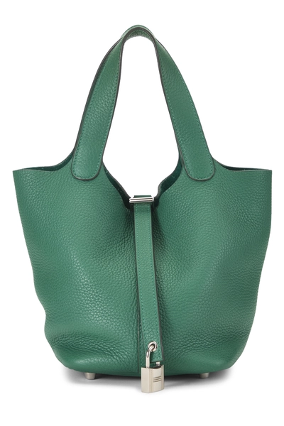 Hermès Vert Vertigo Clemence Picotin Lock 18