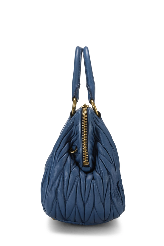 Blue Nappa Convertible Handbag, , large image number 2