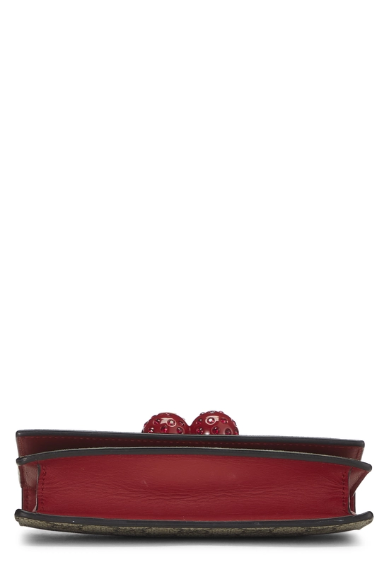 GG Supreme Coated Canvas Cherry Convertible Clutch Mini, , large image number 4