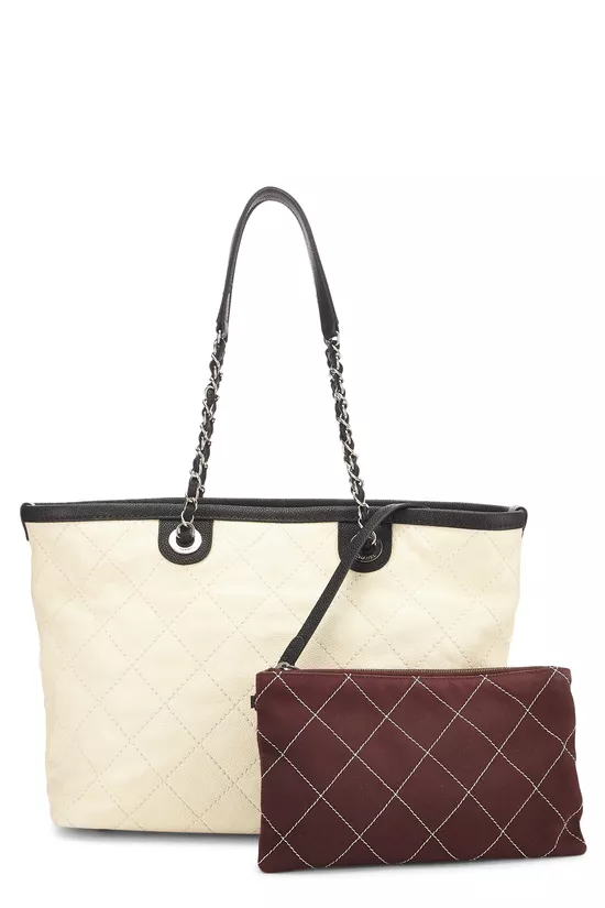 Cream Caviar 'CC' Daily Shopping Tote Small, , large image number 3