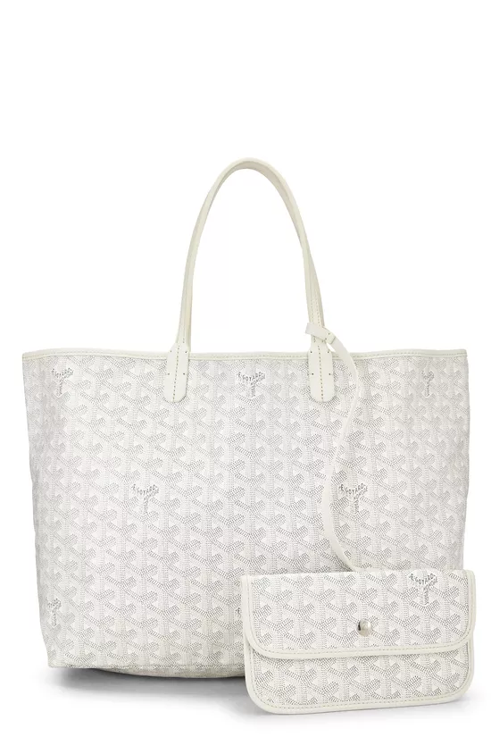 White Goyardine Canvas Saint-Louis PM, , large image number 3