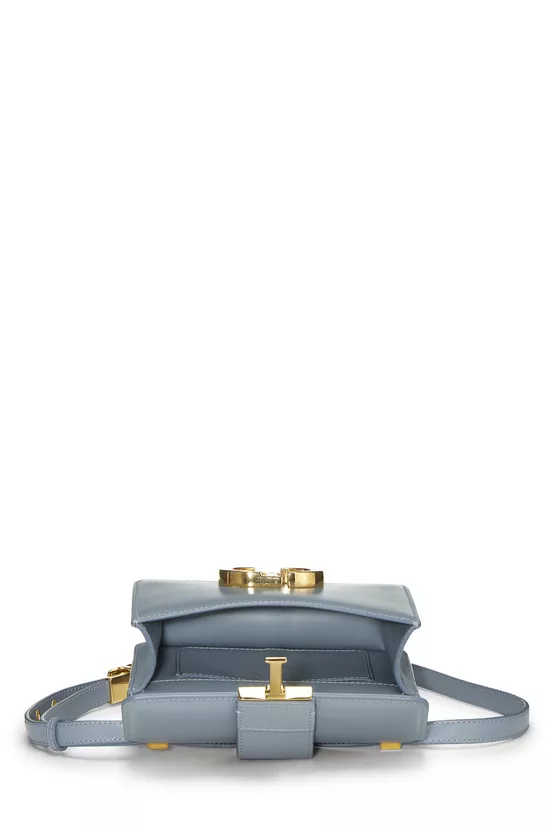 Blue Calfskin 30 Montaigne Bag Micro, , large image number 5