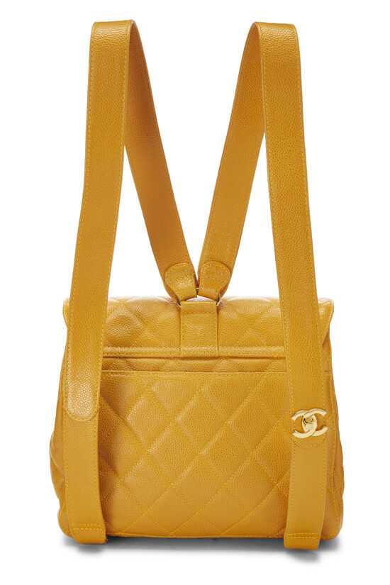 chanel yellow handbag purse
