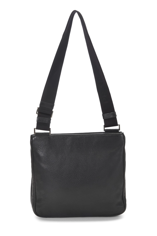 Black Vitello Daino Messenger, , large image number 3