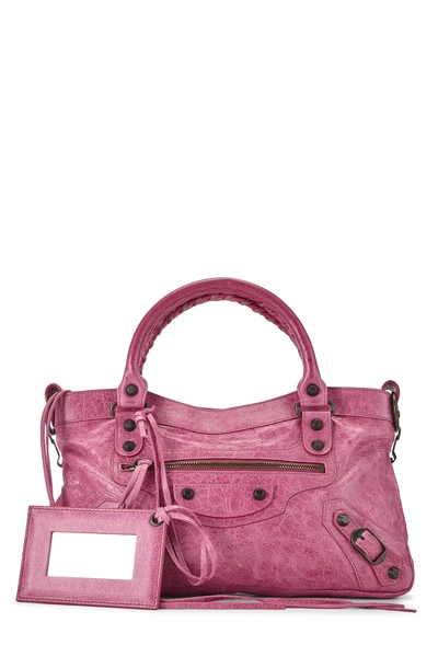 Pink Agneau Classic First Handbag