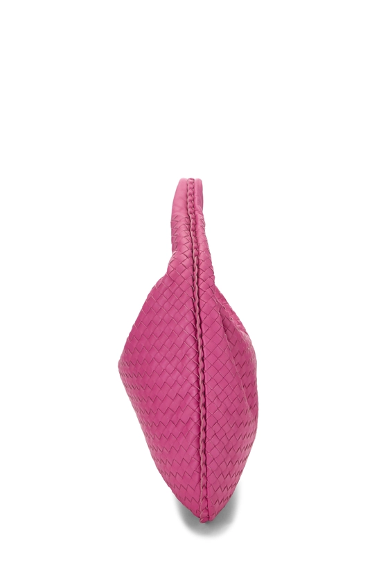 Pink Intrecciato Veneta Hobo Large, , large image number 2