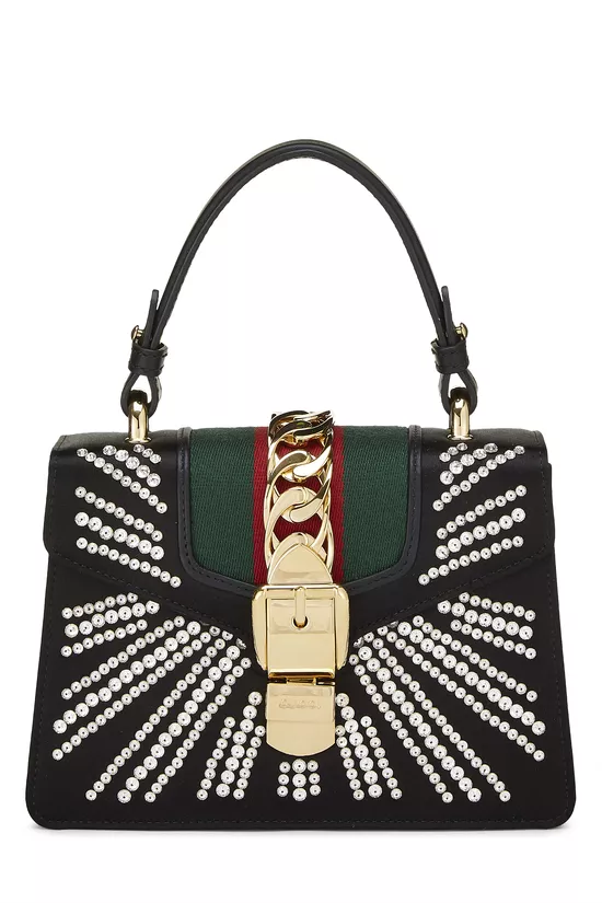 Black Satin Crystal Sylvie Mini, , large image number 0