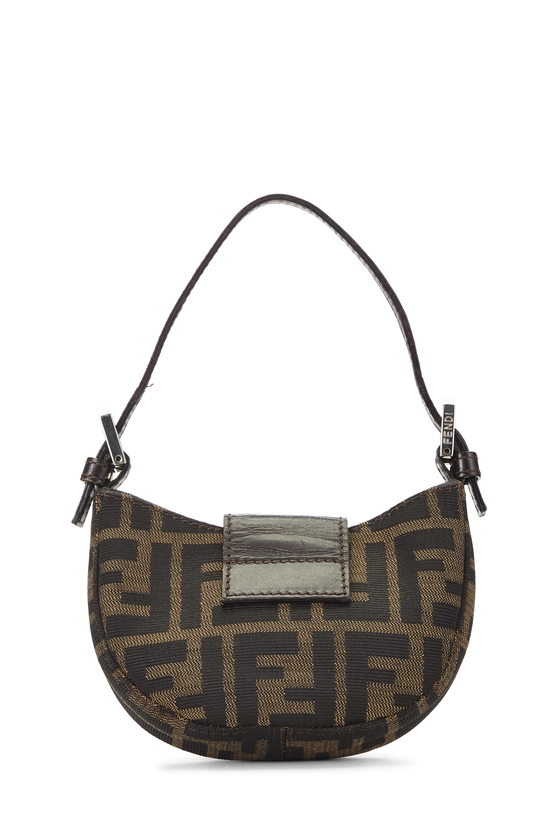 Brown Zucca Canvas Croissant Mini, , large image number 3