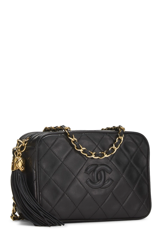 Black Lambskin 'CC' Camera Bag Mini, , large image number 1