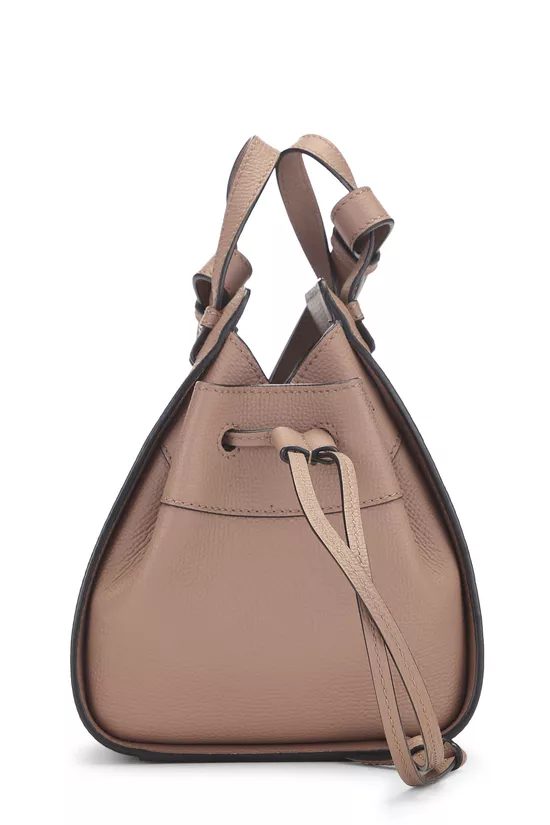 Pink Calfskin Hammock Drawstring Bag Mini, , large image number 2