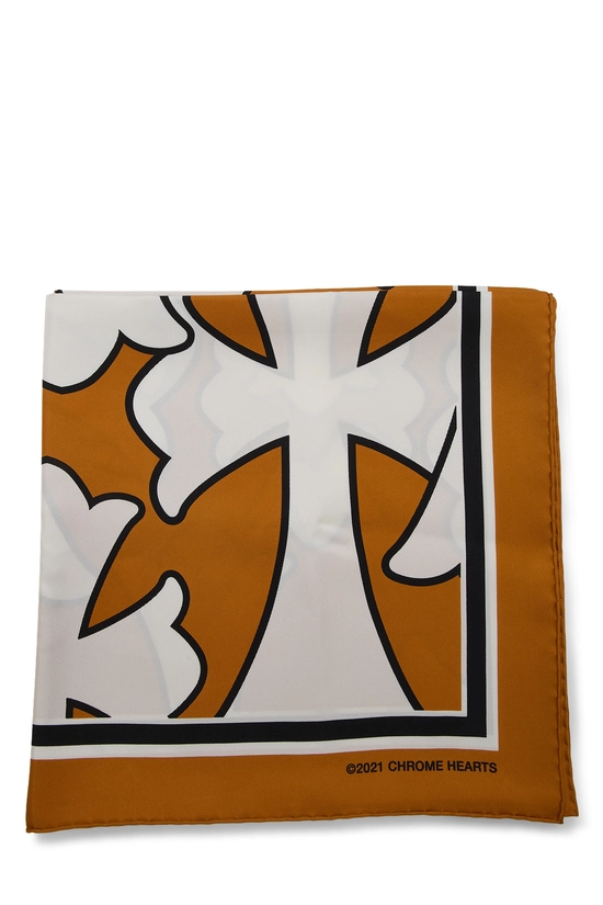 Pre-Owned Multicolor Cemetery Cross Silk Scarf QZA9192NMB001
