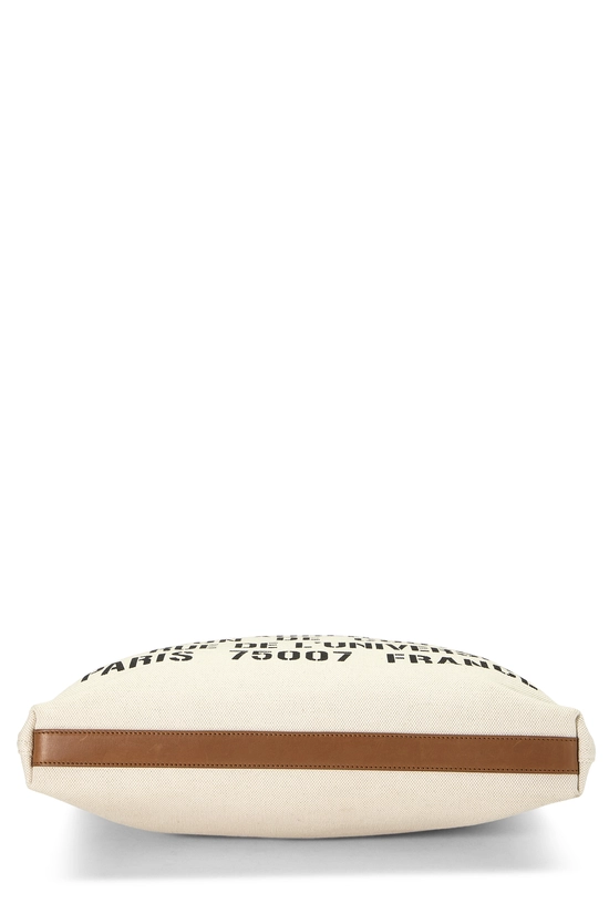 Beige Canvas L'Universite Tote, , large image number 4