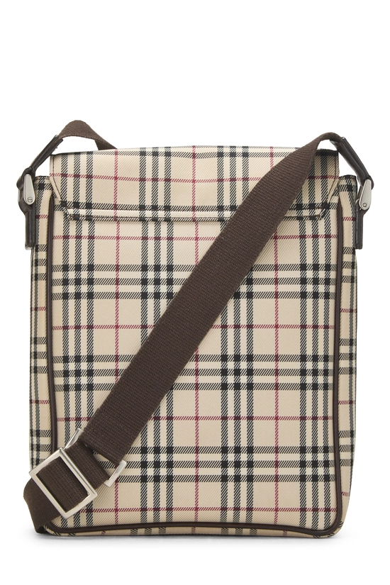 Brown House Check Flap Messenger Small, , large image number 3