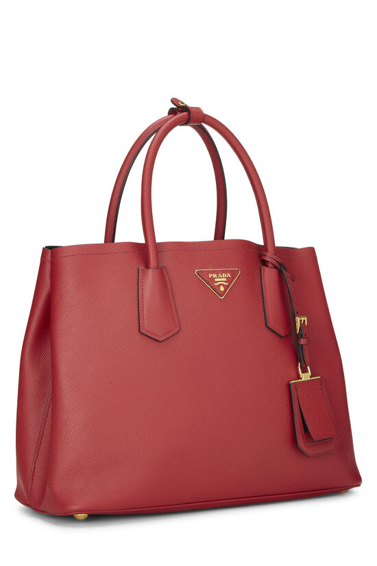 Red Saffiano Cuir Double Tote Medium, , large image number 1