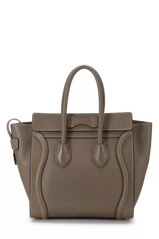 Grey Drummed Calfskin Luggage Micro, , large image number 3