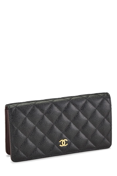 Black Caviar Classic Long Yen Wallet, , large