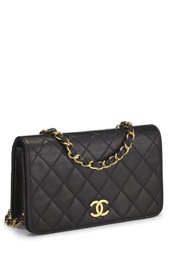 Black Quilted Lambskin Snap Full Flap Mini, , large image number 1