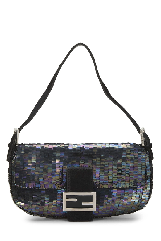 Navy Sequin Baguette, , large image number 0