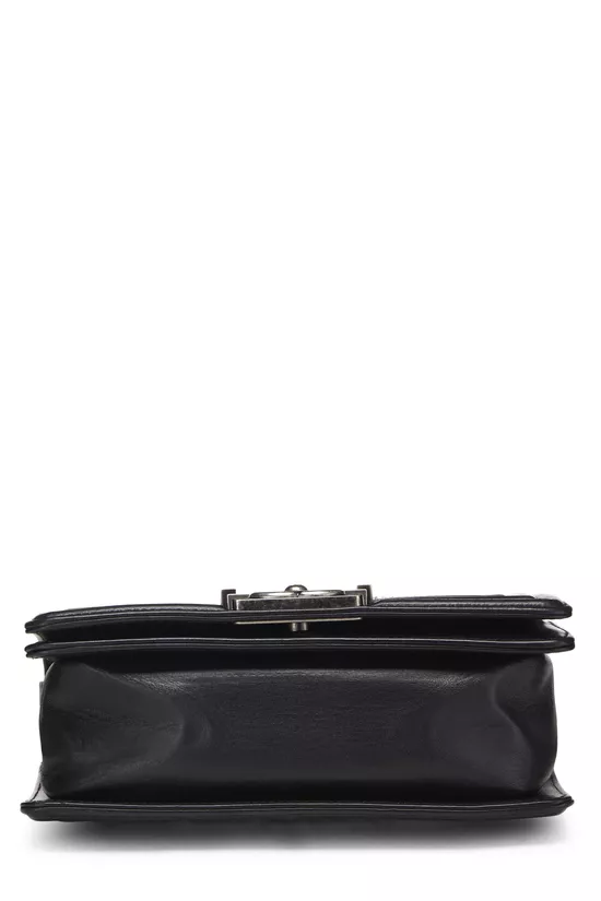 Black Embellished Swarovski Crystal Boy Bag Small, , large image number 5