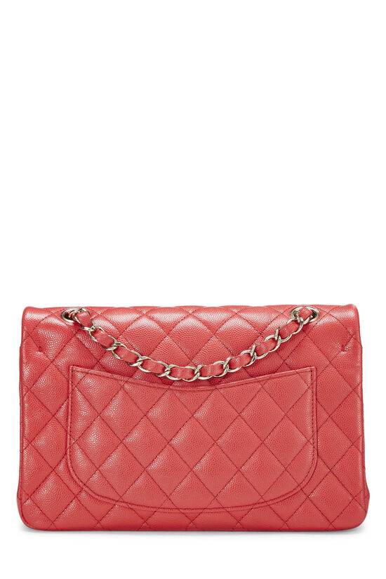 Red Quilted Caviar Classic Double Flap Small, , large image number 3