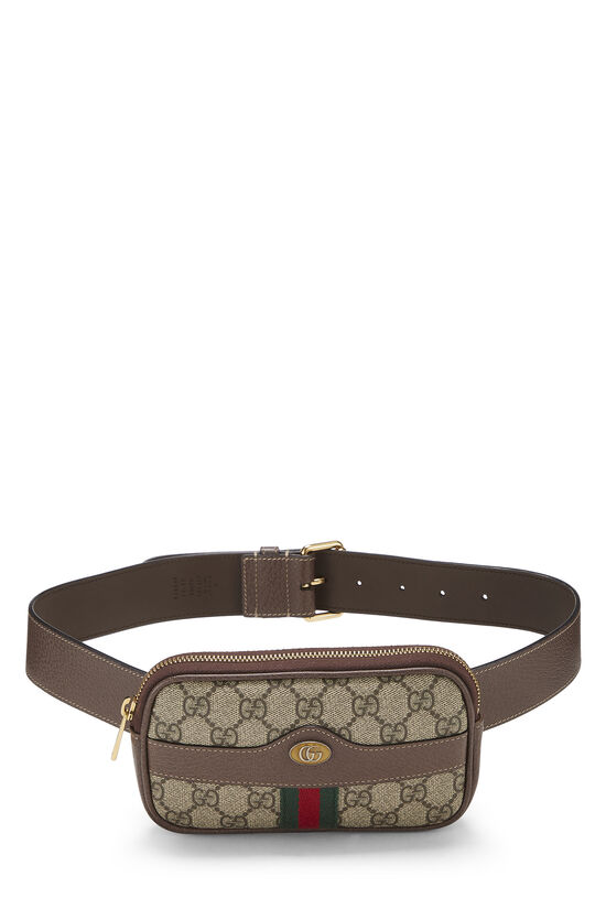 Pre-Owned Brown GG Supreme Canvas Ophidia Belt Bag Small QFA1NK0L0H016
