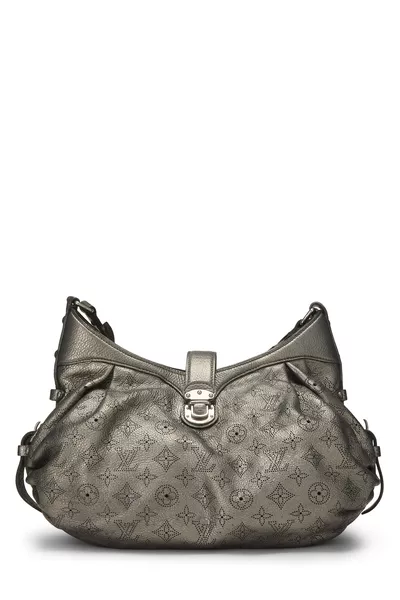 Louis Vuitton Silver Monogram Leather Mahina XS