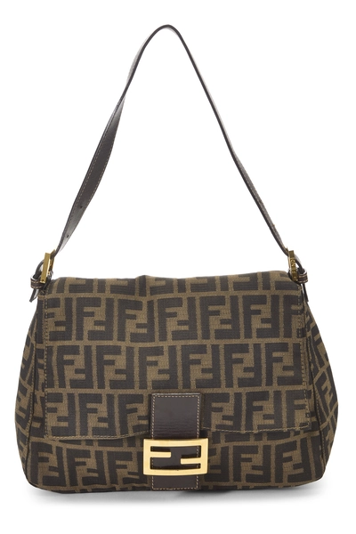 Fendi Brown Zucca Canvas Mama