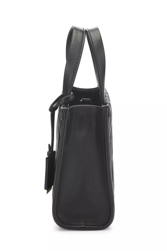 Black Nappa Convertible Tote Mini, , large image number 2