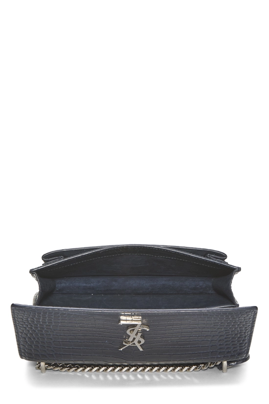 Navy Embossed Leather Sunset Medium, , large image number 5