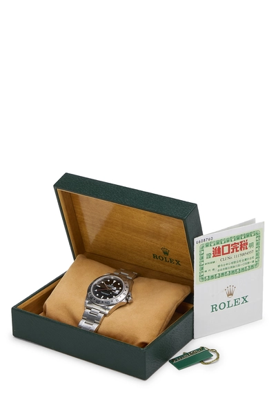 Black Stainless Steel Explorer II 16570 40mm, , large