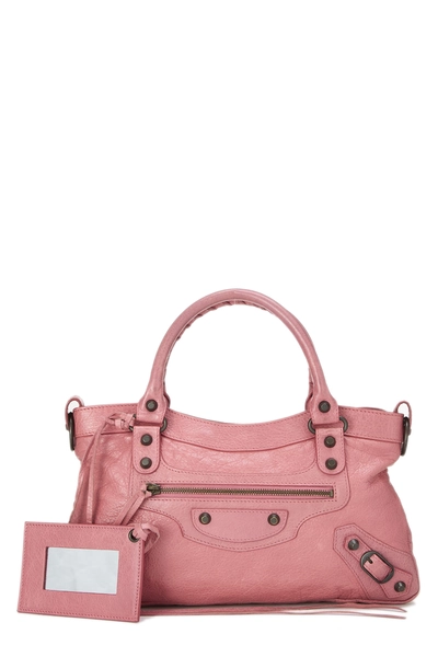 Pink Agneau Classic First Handbag