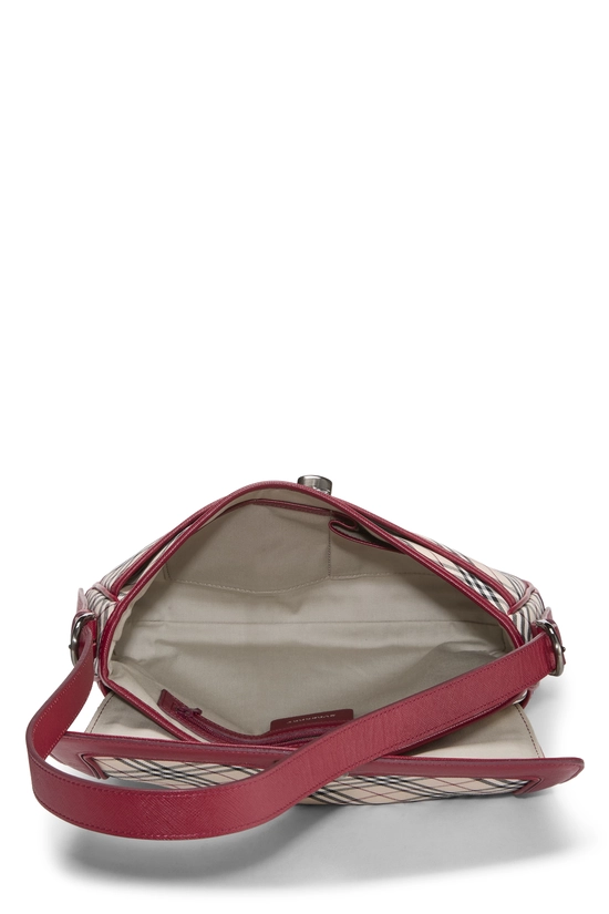 Red House Check Jacquard Turnlock Shoulder Bag, , large image number 5