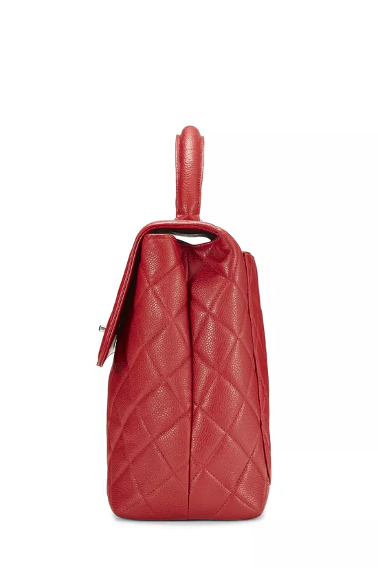 Red Quilted Caviar Kelly, , large image number 2