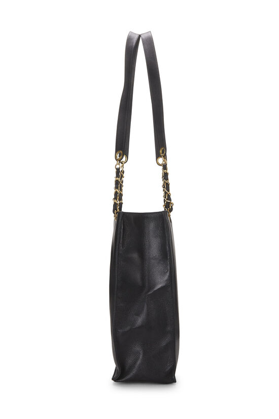 Black Caviar Flat Chain Tote Large, , large image number 2