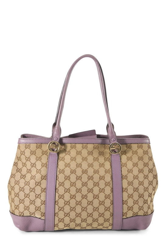 Purple Original GG Canvas Miss GG Tote Large, , large image number 3