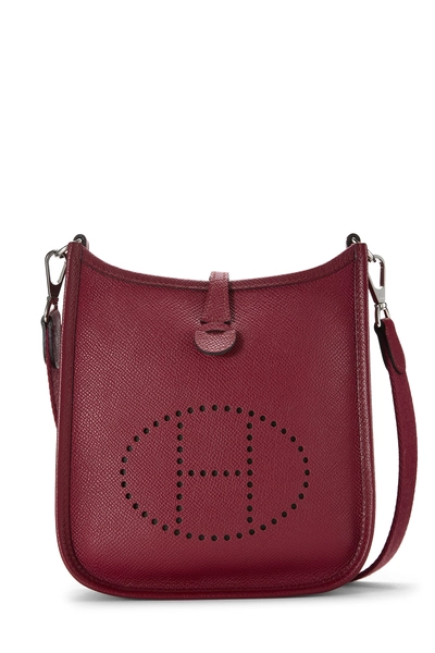 Hermès Rouge Grenat Epsom Evelyne Amazone TPM