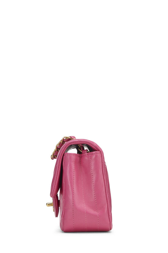 Pink Chevron Lambskin Classic Flap Mini, , large image number 2