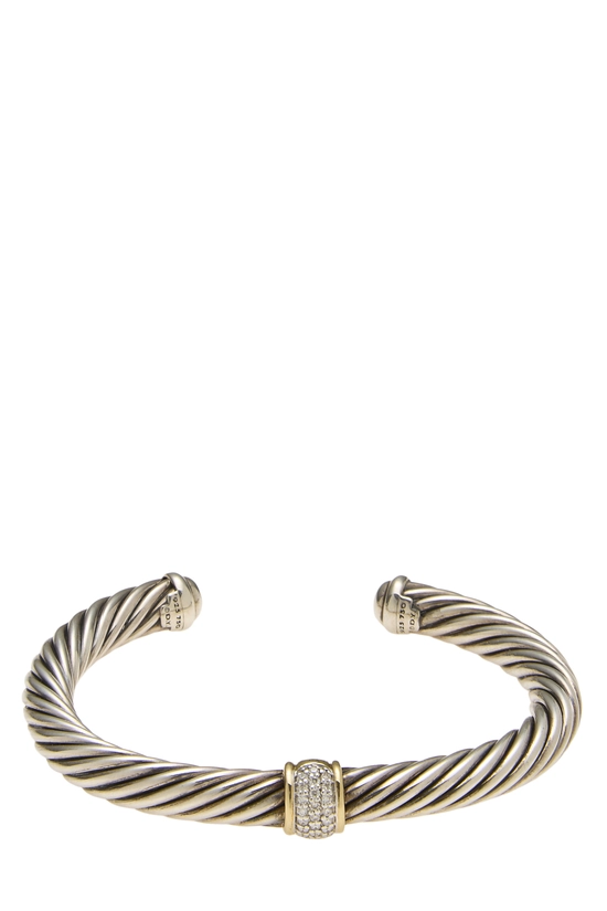 Silver Classic Cable Station Bracelet, , large image number 2