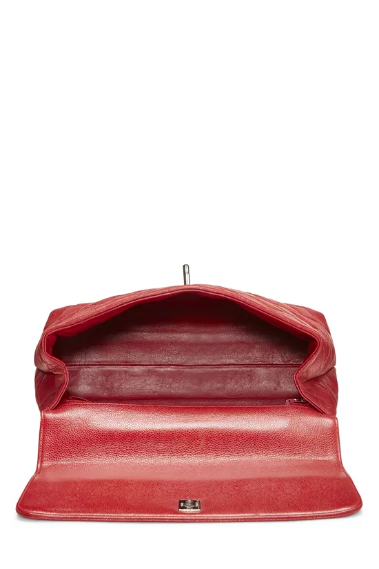 Red Quilted Caviar Kelly, , large image number 5