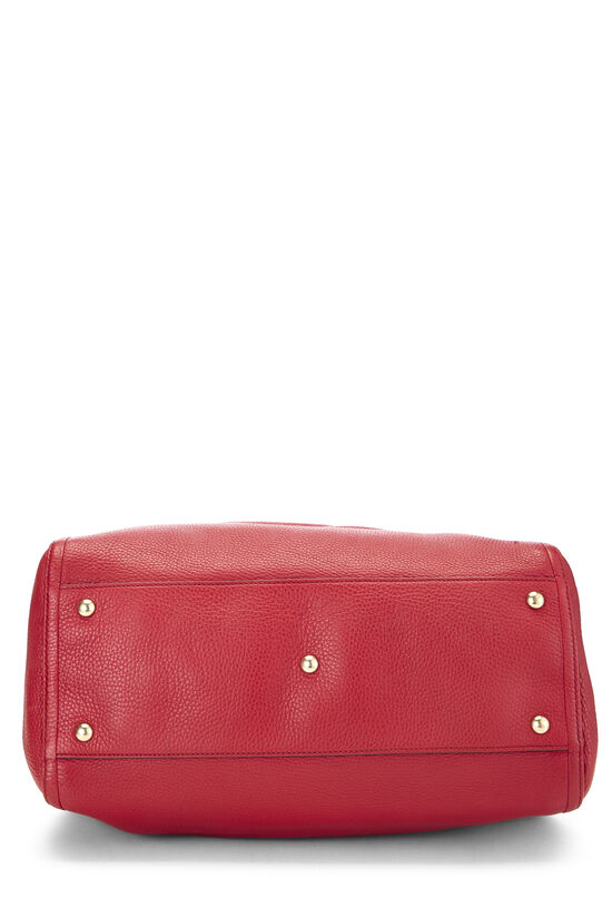 Red Leather Soho Convertible Shoulder Bag, , large image number 4
