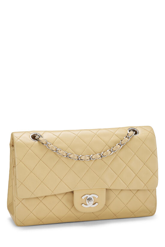 der Parasit inflation Chanel Beige Quilted Lambskin Double Flap Bag Medium Q6B0101II0159 | WGACA