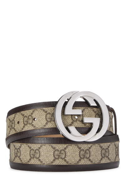 Brown GG Supreme Interlocking Belt 80