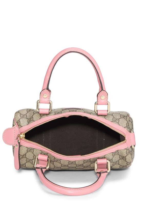 Pink Original GG Supreme Canvas Joy Boston Handbag Small, , large image number 5