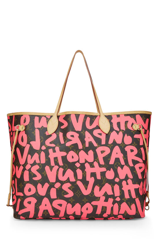Stephen Sprouse x Louis Vuitton Pink Graffiti Neverfull GM, , large image number 0