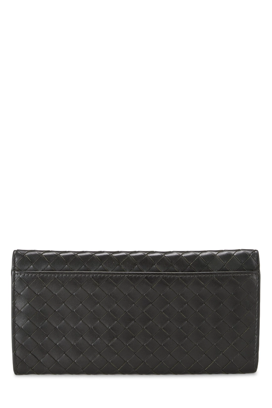 Green Intrecciato Long Wallet, , large image number 2