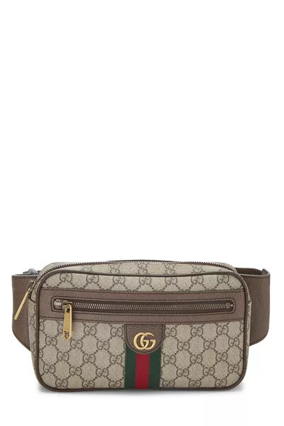 Brown GG Supreme Canvas Ophidia Belt Bag