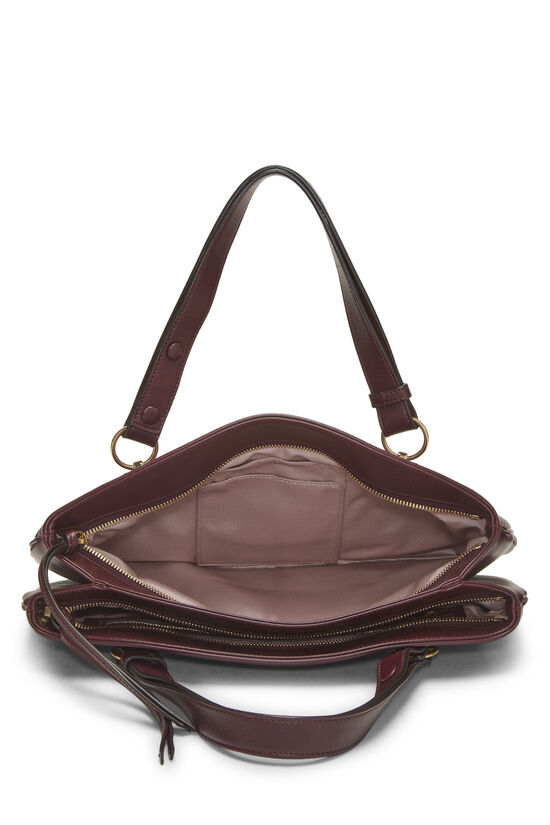 Burgundy GG Leather Arli Shoulder Bag, , large image number 5